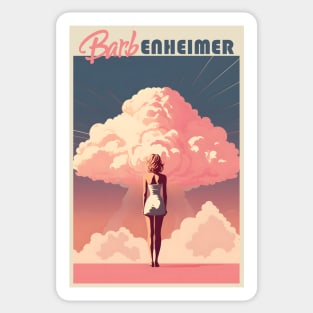 Barbie x Oppenheimer | Barbenheimer retro Sticker